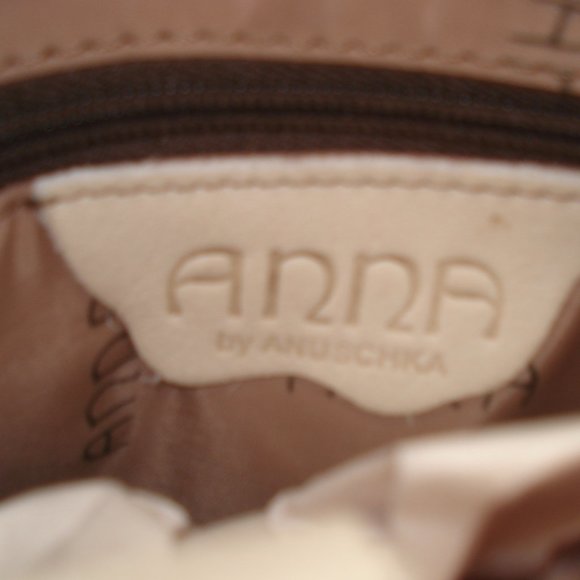 Auth. ANNA By ANUSCHKA LTD Hand Painted Floral Hobo Shoulder Crossbody Bag - Picture 7 of 7